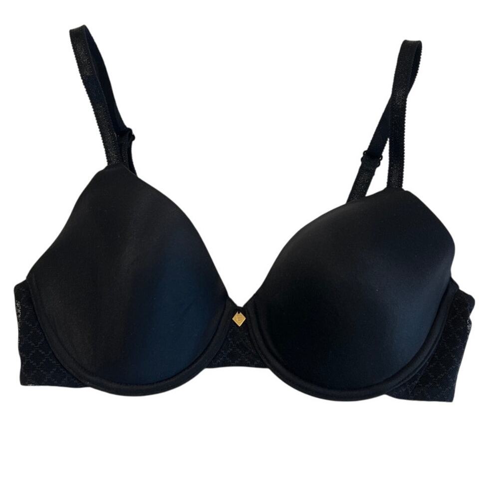 Chantelle Norah Contour Full Coverage Underwire T-Shirt Bra Size 34C in Black
